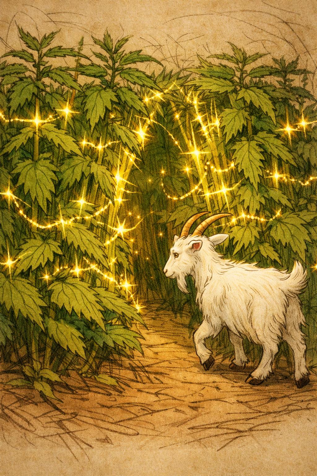 Harry the goat enters the garden — ECS-mediated response · The body knows what it needs