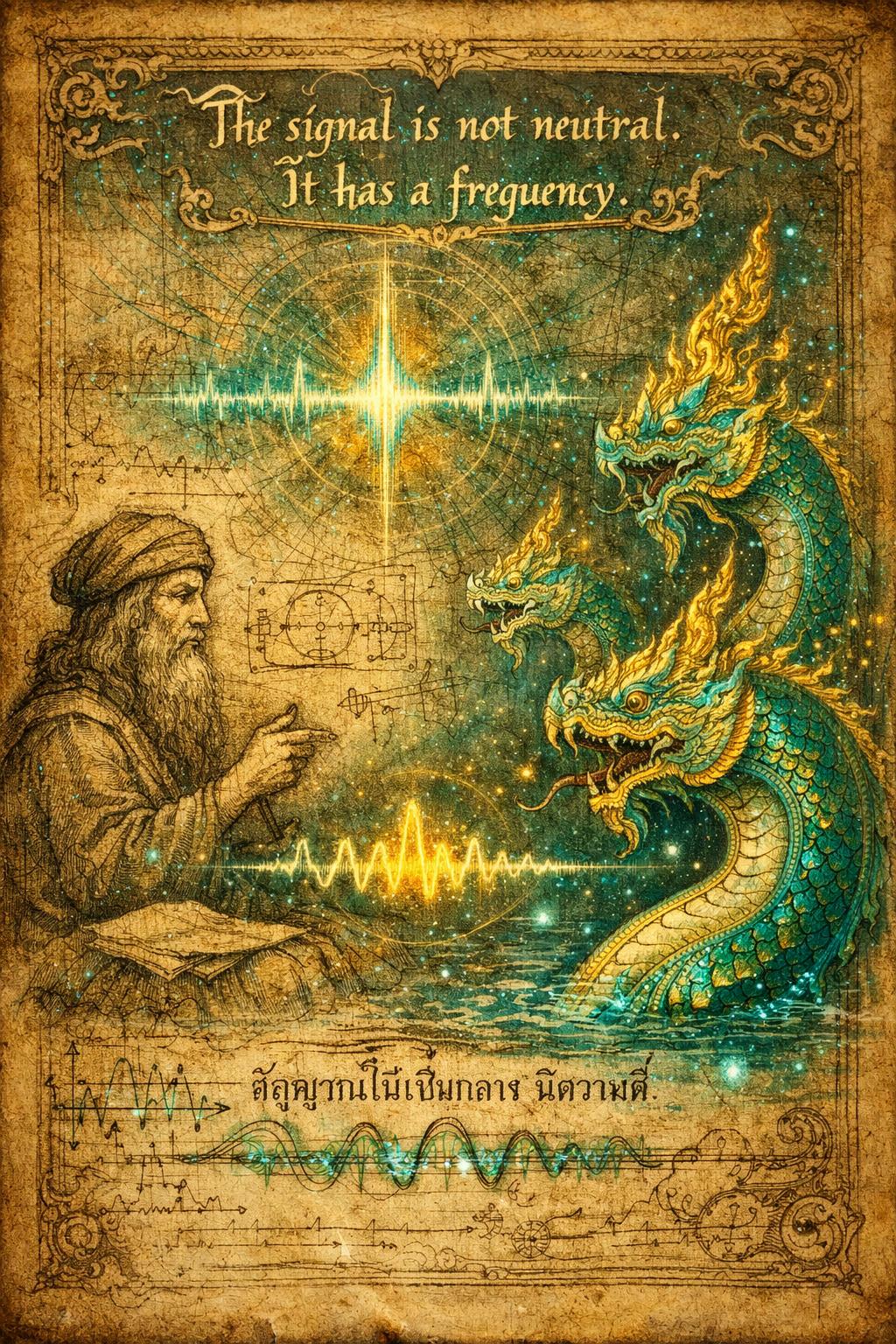 The signal is not neutral. It has a frequency.