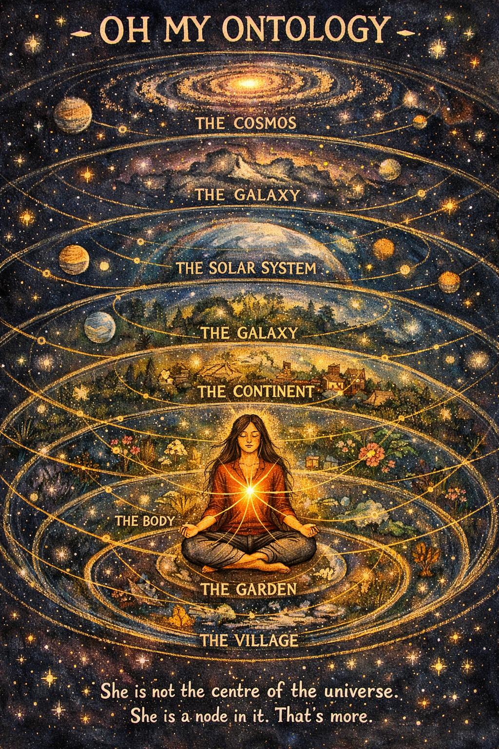 Oh My Ontology — She is not the centre. She is a node.