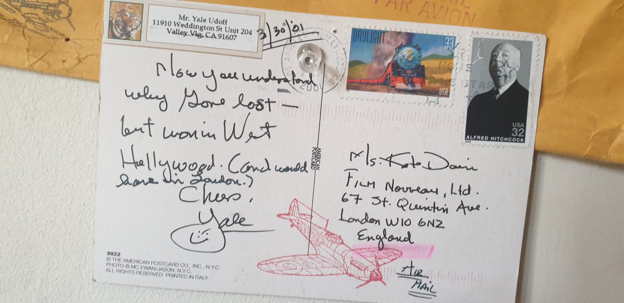 Postcard, March 2001