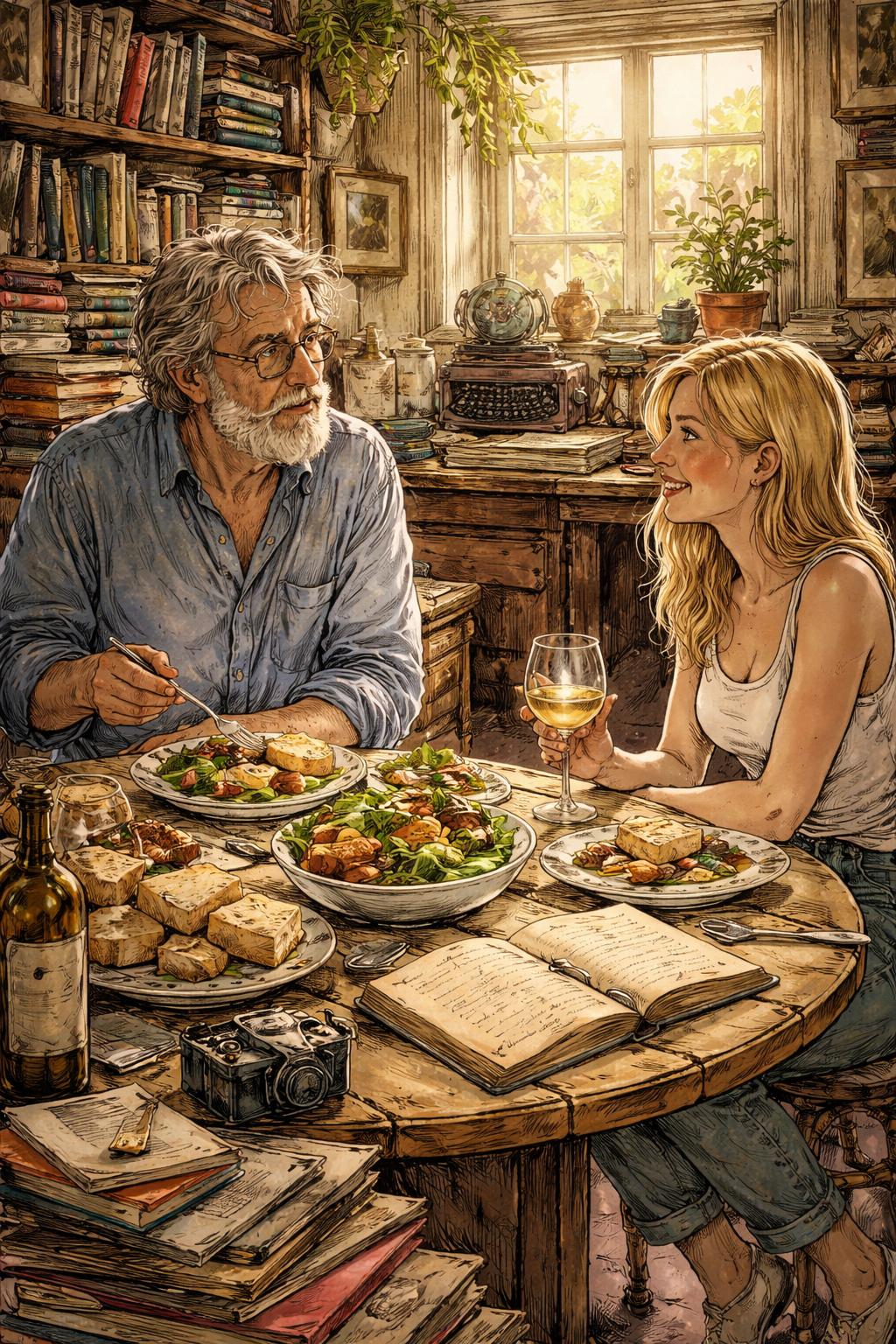 The Secret Shiksa — lunch in the treasure-trove house